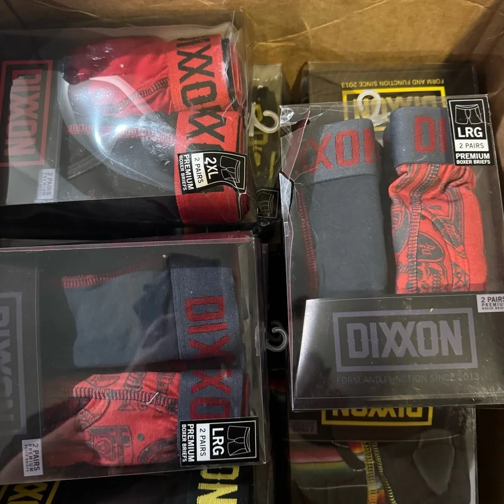 DIXXON Premium Boxer Brief 2 Pairs in Black Red